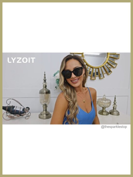 Oversized Cat Eye Sunglasses for Women Vintage UV400 Protection 2 Pack main image 6